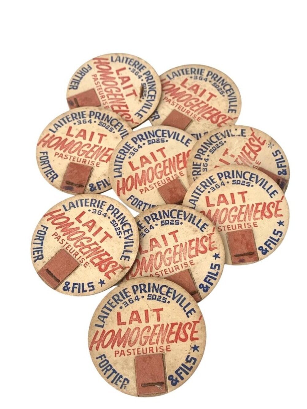 9 Pogs Milk Pog Viintage Pogs Milk Laiterie Princeville Milk Pogs